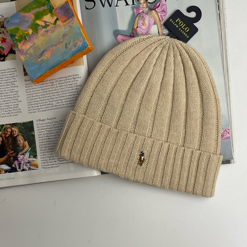 Polo Ralph Lauren Pony Lambs Wool Knit Beanie